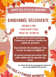 Tract randonnée du 6 avril 2025