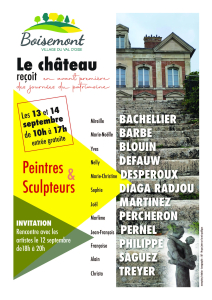 Invitation Expoition peinture-sculpture 2025