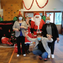 Le père Noël à l'école