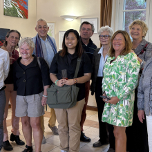 Les artistes présents au vernissage.