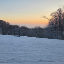 Aurore sous la neige par Laure B.