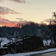Coucher de soleil sur l'Hautil par Philippe