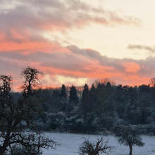 Coucher de soleil sur l'Hautil par Philippe