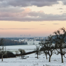 La defense et Paris depuis la Grande rue par Philippe