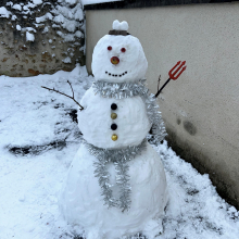 Un beau bonhomme de neige par Vanessa 