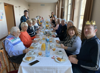 Convivialité autour d'une galette