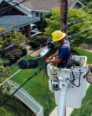 Travaux poteau electrique