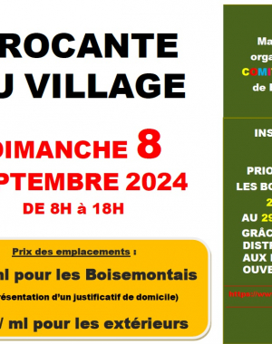 Affiche Brocante 2024